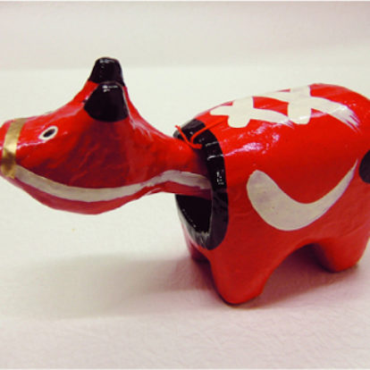 張子 赤べこ（15cm）