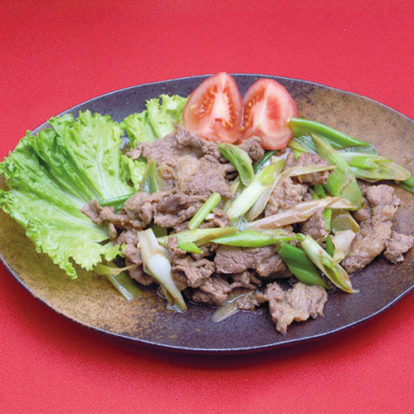 桜肉の香味炒め